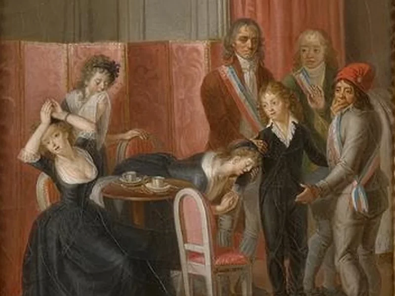 1751-Jean-Jacques Hauer - Luigi XVII si separa dalla madre